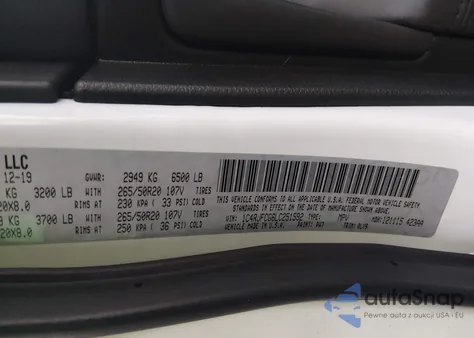 2020 Jeep Grand Cherokee High Altitude 4X4 из США, поврежденный, VIN 1C4RJFCG6LC251592